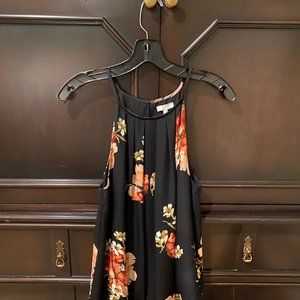 Joie Floral Print Halter Cut Top